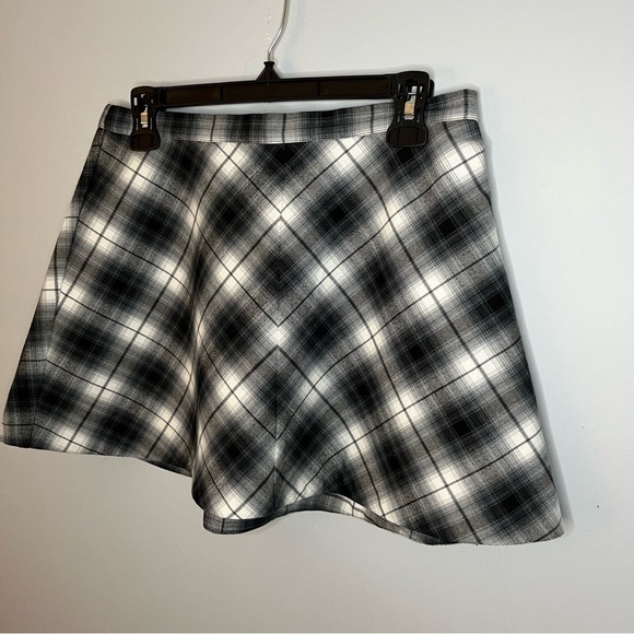 Urban Outfitters Silence + Noise Maxwell Blue Plaid A-Line Mini Skirt Size 10 - Picture 4 of 15